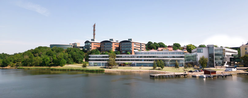 Flygfoto av Campus Karlskrona